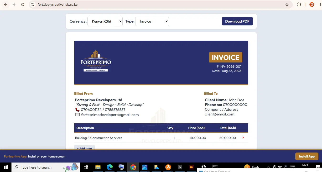 Fort Document Tool